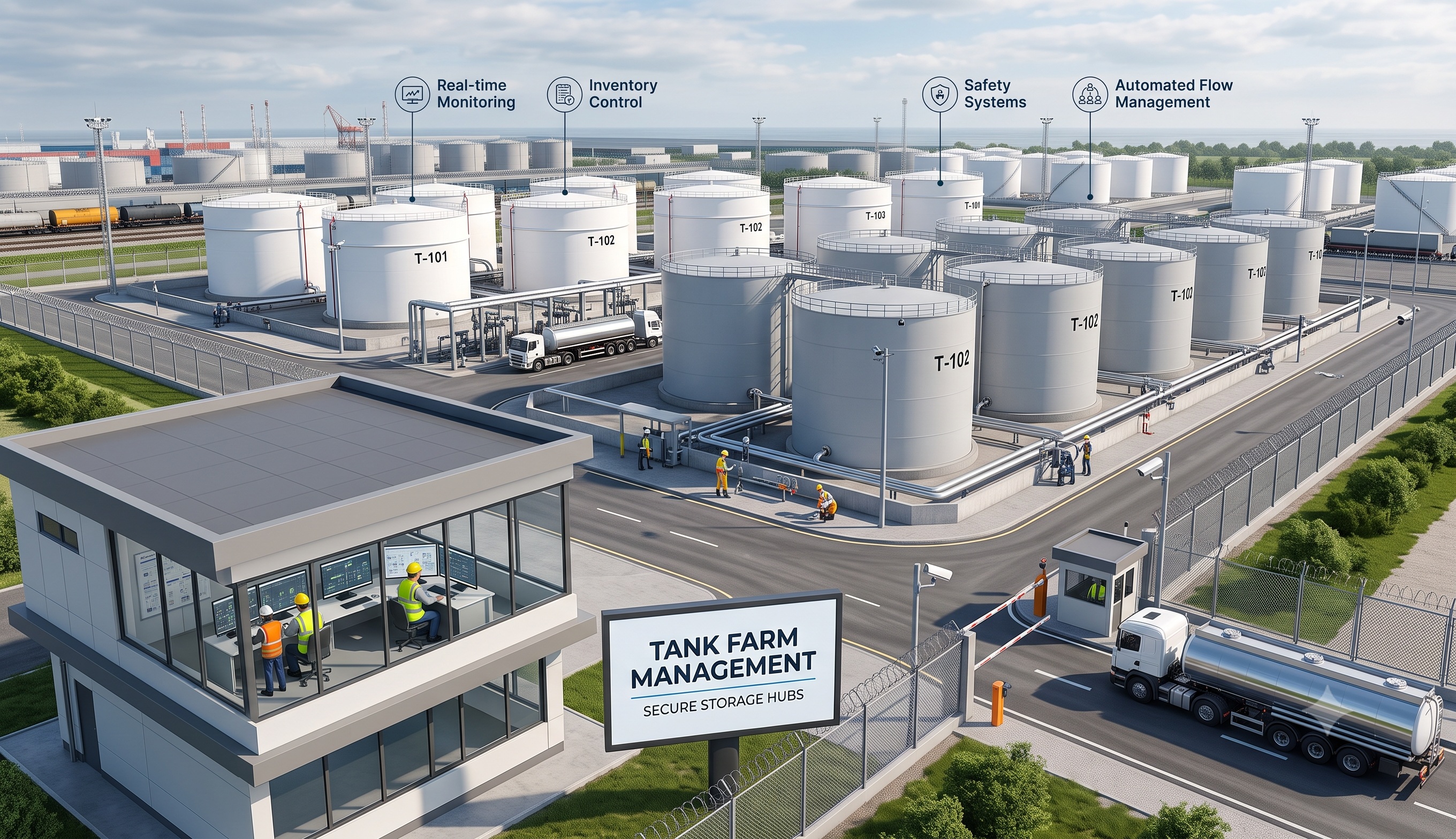 Industrial Bulk Liquid Tank Farm